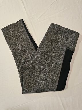 Champion Gray Leggings with Black Panels